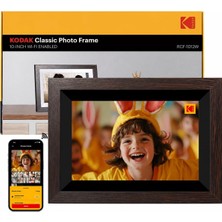 10.1 Inç Wifi Dijital Fotoğraf Çerçevesi ile 32 GB Depolama, 1280X800 IPS Dokunmatik Ekran Akıllı Dijital Elektronik Fotoğraf Çerçevesi, Otomatik Dönd