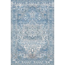 Bluen Kadife Kaymaz Pamuk Tabanlı Yıkanabilir Antibakteriyel Salon Halısı 120X180