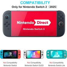 Temperli Cam Ekran Koruyucu Nintendo New Switch 2 [7,9 ''] Model 2025, En Iyi 9h Sertlik, Hd Şeffaf, Tam Kapsama Alanı, Ultra Ince 0,25 Mm, Nintendo S