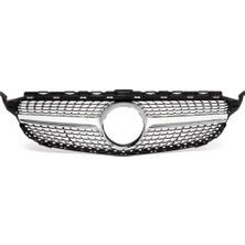 Mercedes W205 Diamond Ön Panjur Izgara 2014 / 2018 Gri
