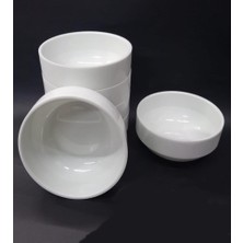 5 Adet Beyaz Melamin Çorba Kasesi 12X5CM Derin Tas Hesaplı Yoğurt Hoşaf Sütlaç Aşure Kabı Kaliteli