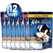 Karışık Yaş Kedi Maması 12'li