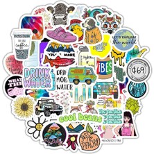 Renkli Vibes Sticker Seti