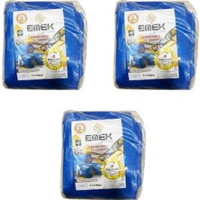 Emek Çadır Kumaşı Branda Tente Uv Güneşlik Gölgelik Koruma Yağmur Su Geçirmez - 4x4 Metre - 3 Paket
