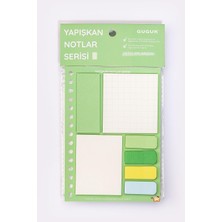 Yeşil Yapışkan Not Seti • Post-It • Sticky Note