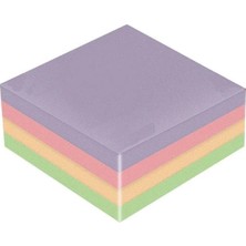 Yapışkanlı Not Kağıdı 4 Renk 400 Sayfa 1 Paket Harmoni Küp Blok Yapışkanlı Postit 75X75 mm Renkli
