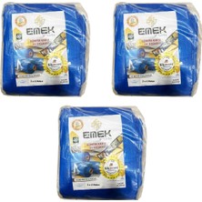 Emek Çadır Kumaşı Branda Tente Uv Güneşlik Gölgelik Koruma Yağmur Su Geçirmez - 2x4 Metre - 3 Paket