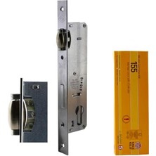 Kale Kapı Pvc Kapı Çelik Ahşap Kapı Gömme Kilit Gövde Kilidi Gövdesi Silindirli Yale Makaralı 30 mm