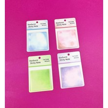 Yıldız Patlaması Tasarımlı Şeffaf Post-It