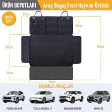 Araç Bagaj Örtüsü, Evcil Hayvan Köpek Bagaj Koruma Kılıfı - Suv, Sedan, Pickup Panelvan Bagaj Havuzu, Araba Için Su Geçirmez Bagaj Koruyucu Kılıf Örtü