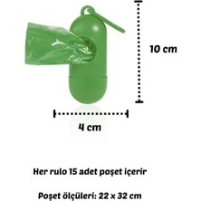Bamm Bamm Kirli Bebek Bezi Çöp Poşeti ve Çanta Boy Taşıma Çantası (Yeşil)