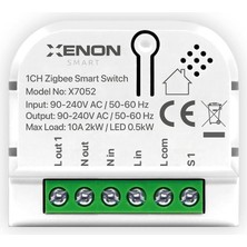 Zigbee Akıllı Tekli Anahtar Işık Şalteri Röle Modülü Mobil Uygulama Denetimli Tuya Uyumlu Google Home/alexa Destekli Switch X7052