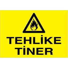 Tehlike Tiner Uyarı Tabelası - 70X100 Alüminyum Kompozit Panel - Yp1