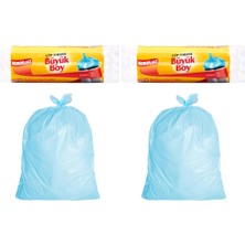 Büyük Boy Çöp Poşeti 10'lu 65X80 Cm, Sızdırmaz ve Yırtılmaz, Ekonomik Büyük Boy Çöp Torbası, Geri Dönüştürülebilir Atık Torbası, Doğa Dostu, Sürdürüle