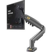 Omniax NB-F80 Monitör Kolu, Gaz Yaylı Amortisör Sistemi, 17-30 Inç Uyumlu, 2-9 kg Taşıma Kapasitesi, Masa Tipi Monitör Standı