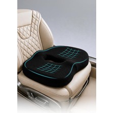 Visco Oto Araç Ofis Koltuk Sandalye Bel Destek Minderi Koltuk Yükseltici Ergonomik Minder – Siyah