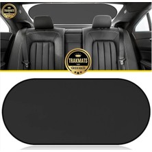 Trakmats Nissan X-Trail 2022-2025 ile Uyumlu Oto Arka Cam Güneşlik, Oval Tül Vantuzlu, 100X50 Cm, Siyah