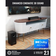 Bowfell Axis Dolby Atmos Soundbar, 200 W 2.1 Derin Bas Hoparlörlü