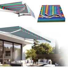 Bu Geri Çekilebilir Veranda Tentesi Yedek Kumaş (Çerçevesiz) Veranda Tentesi Üst Yedek Kumaş, %100 280 G/m² Polyester Pencere Kapı Güneşlik Barınak Tu