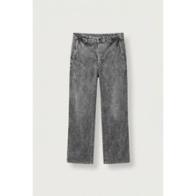 Abluka Online Erkek Baggy Fitilli Kadife Vintage Yıkamalı Pantolon Antrasit