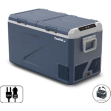 CLK80D 12/24V 220VOLT 82,5 Litre Çift Bölmeli Kompresörlü Outdoor Oto Buzdolabı/dondurucu