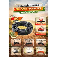 100 Metre 20MM Çap Deliksiz Damla Sulama Sistemi – Ağaç Sulama Için Hazır Set, 65 Ağaç Uyumlu (HS0029)
