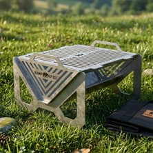 ® Grillblock™ Katlanır Paslanmaz Çelik Izgaralı Mangal