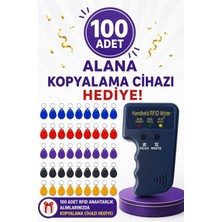 SR-602 H-R Yazılabilir Kopyalanabilir Proximity Anahtarlık 125 Khz Keyfob Karışık Renkler 100 Adet + 1 Adet Rfıd Kopyalama Cihazı Hediyeli