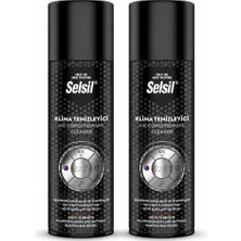 Selsil Klima Temizleyici Sprey 150 ml Araç Klima Koku Giderici Limon Kokulu 2 Adet