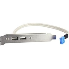 TeknoKapsül 8150 Anakart 9 Pin Pci Kasa Içi USB 2 Port Kablosu Hub Çoklaycı. Giriş Anakart Üzerindeki 9-Pin USB 2.0 Header-Çıkış2x USB 2.0 Type-A Dişi (Arka Panelde)