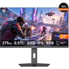 Gamebooster Reon FQ27 27'' 275Hz 0.5ms Qhd IPS 2*hdmı+2*dp HDR400 Pivot Rgb Beyaz Gaming Monitör