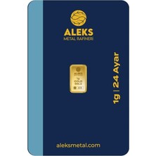 Aleks Metal Rafineri AgaKulche 1 gr 995 24 Ayar AMR Külçe Altın