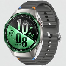 Sneezy Huawei Watch Gt7 Pro 46MM Ile Uyumlu Dalga Desenli Tokalı Yumuşak Soft Silikon Kordon