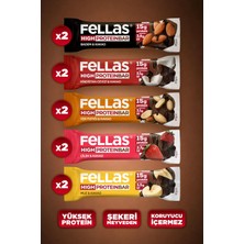Fellas Yüksek Protein Bar (45 g) Karma Kutu - 10 Adet (5 Çeşit)