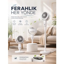 Pileli Store 5 Kademeli Hız Ayarıyla Güçlü Hava Akışlı Dikey Vantilatör