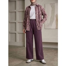 Miostil Cepli Yıkamalı Pantolon-Bordo