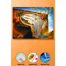Hondep Çıtaya Gerili Elmas Boyama Seti 50X40CM Salvador Dali - Eriyen Saatler Diamond Painting Hobi