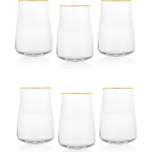 Schafer Alex Meşrubat Bardağı 400 ml 6 Parça-Altın