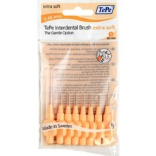 Tepe Arayüz Fırçası 0,45 Mm Extra Soft Yumuşak Kıllı 8 Parça Türkiye Menşeli Diş Fırçası