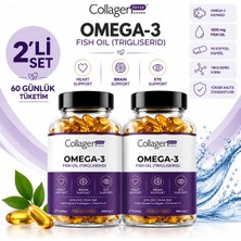 Collagen Forte Platinum Omega 3 Premium Fish Oil Balık Yağı 1000 Mg 2'li Set 90 Kapsül X2 (180 Kapsül)