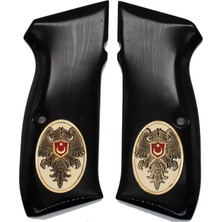 Makgrips Cz 75 A Sarı Logolu Akrilik Tabanca Kabzesi