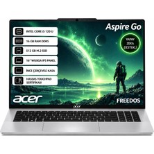 Acer Aspıre Go Intel Core I5 120U 16 GB 512SSD 16'' Freedos NX.JT2EY.001+165