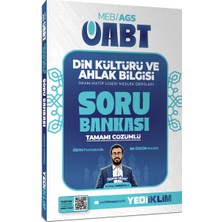 Yediiklim Yayınları 2027 Meb Ags Öabt Din Kültürü ve Ahlak Bilgisi Tamamı Çözümlü Soru Bankası