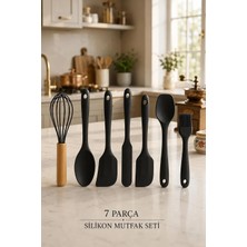 Ayrex Arel Silikon Mutfak Seti 6 Parça Isıya Dayanıklı Spatula Kaşık Fırça Seti+Çırpıcı