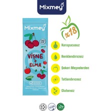 Mixmey Vişne Meyve Barı 18 Adet | Sağlıklı Atıştırmalıklar – Vegan, Glutensiz, Koruyucusuz (20GR x 18 Adet)