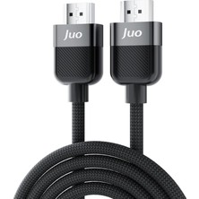 4K 60Hz 18GBPS Hdr Arc Hdcp Destekli HDMI 2.0 Örgülü Kablo 1 Metre