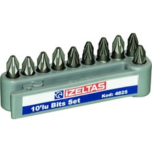 4825000002 Pozidriv Yildiz Uçlu Bitsler, Gri, 25MM