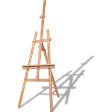 & Sanat Şövale Ahşap Resim Sehpası Kayın Ağacından