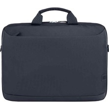 16 Inç Laptop Evrak Çantası, 600D Geri Dönüşümlü Polyester, 12 L, Dolgulu Bölme, Su Geçirmez, Çıkarılabilir Omuz Askısı, Gri