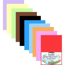 Kartonu 10 Lu 25X35 cm 1 Paket Arlantis 10 Renk Fon Kartonu 25 * 35 1 Paket